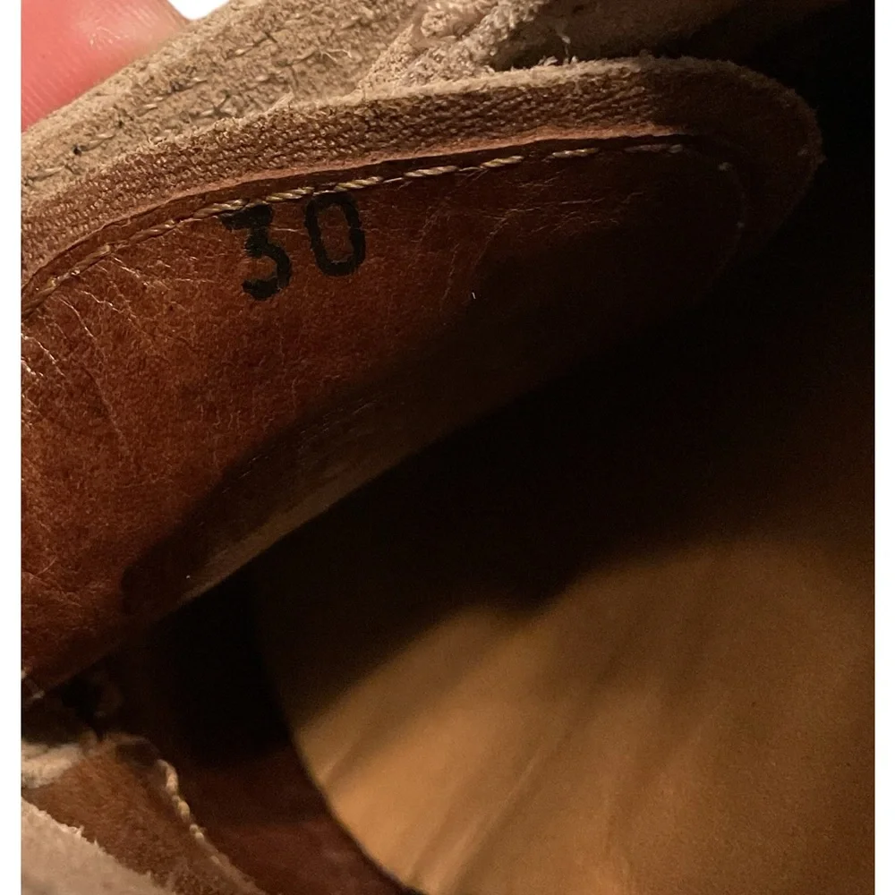 Tod’s Junior Tan‎ Suede Buckle Shoes size 30